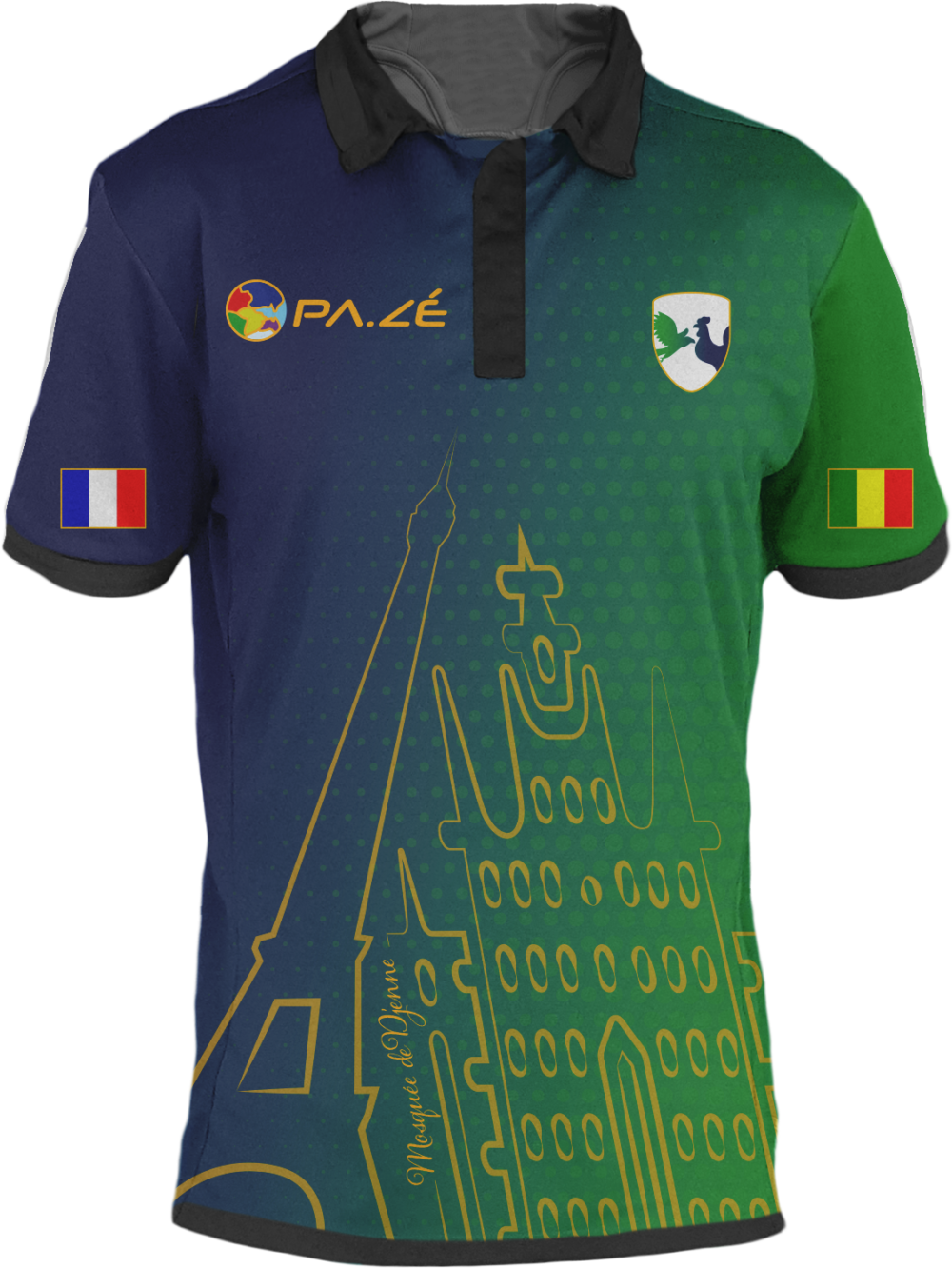 Maillot de football unisexe France-Mali