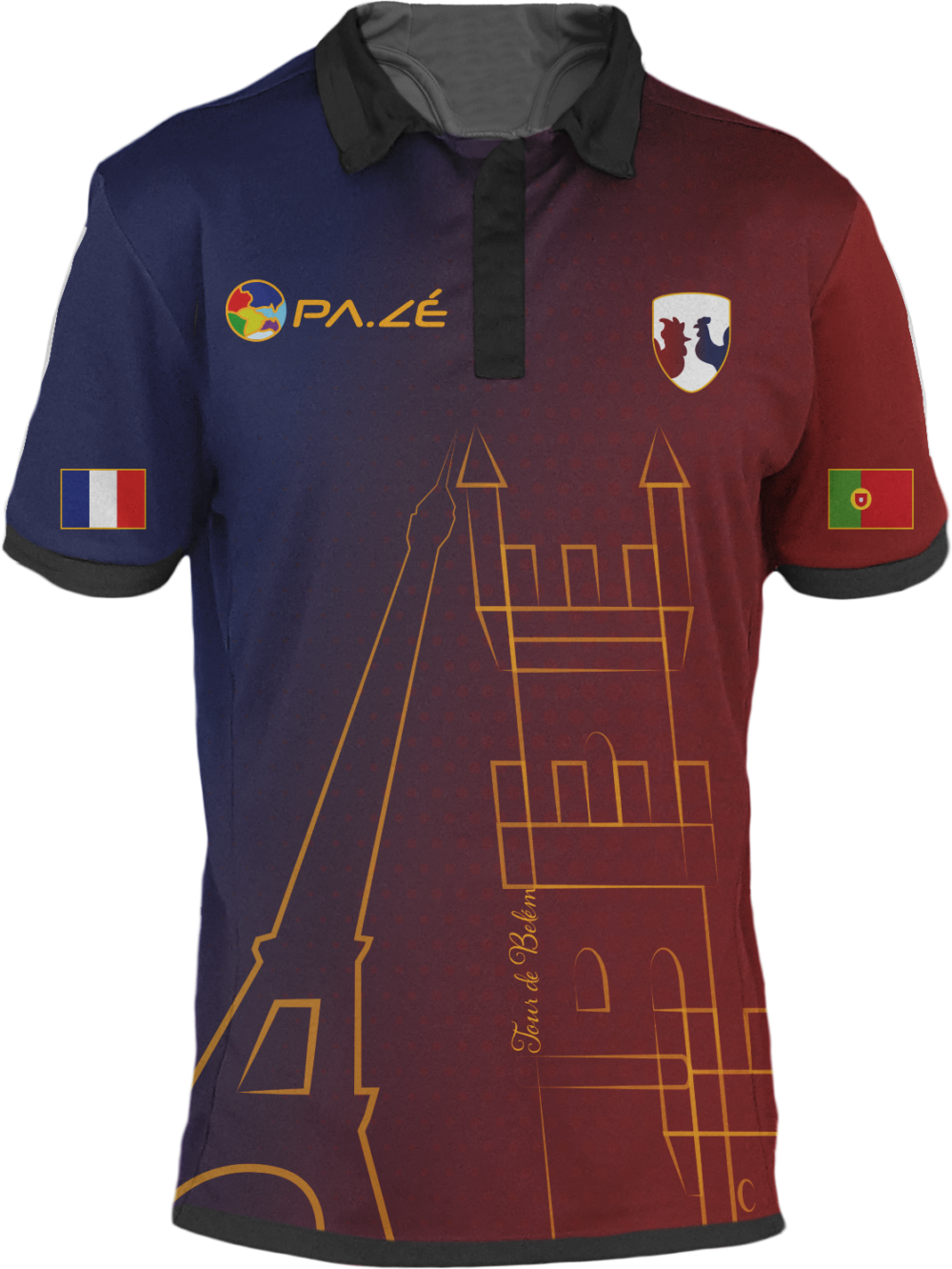 Maillot de football unisexe France-Portugal