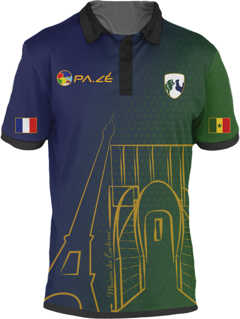 Maillot de football unisexe France-Sénégal