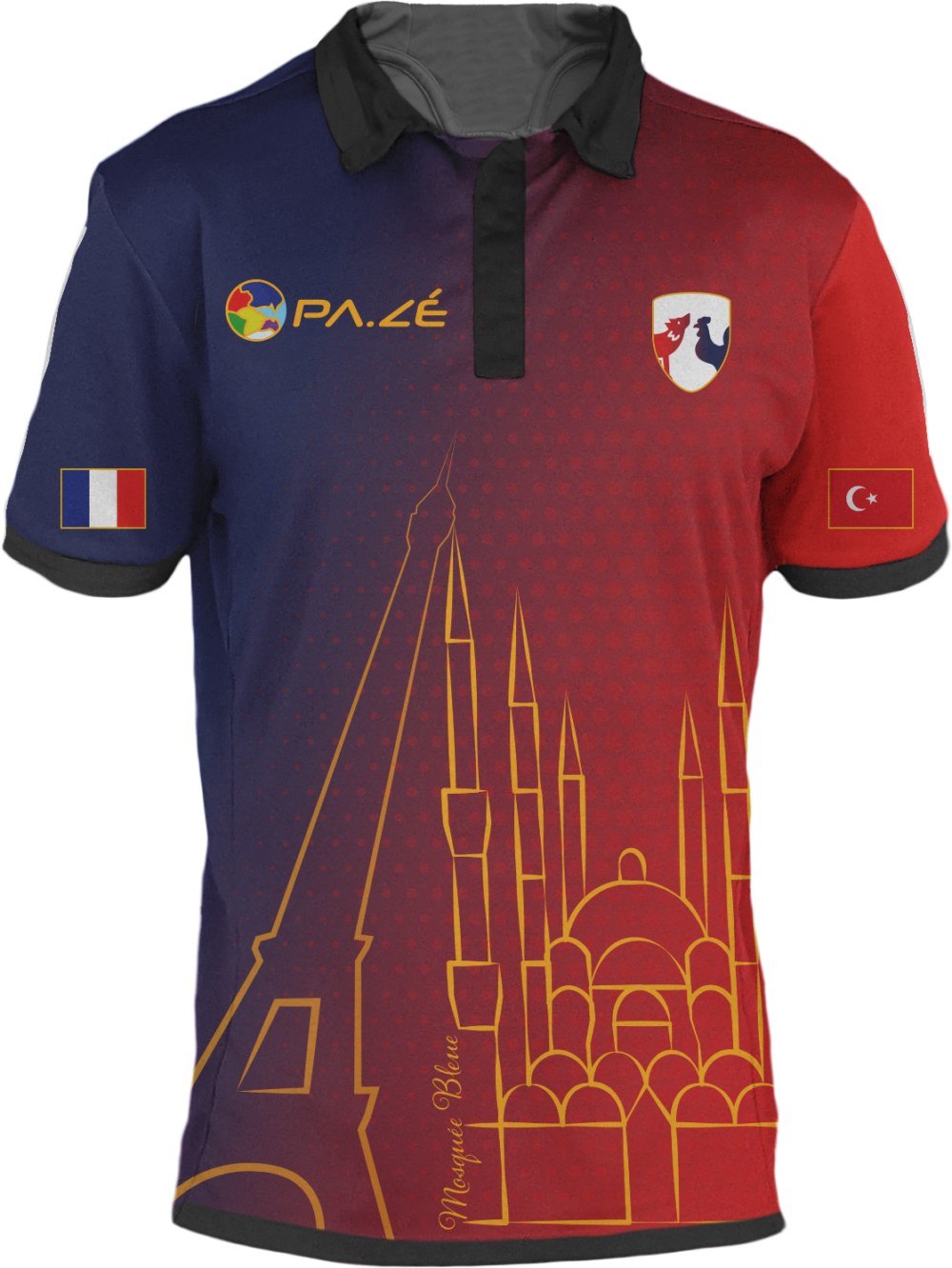 Maillot de football unisexe France-Turquie